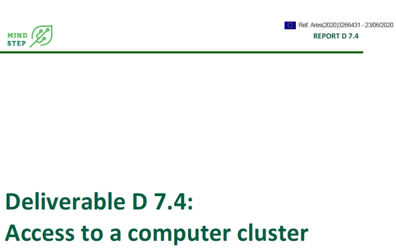 Deliverable D 7.4: Access to a computer cluster
