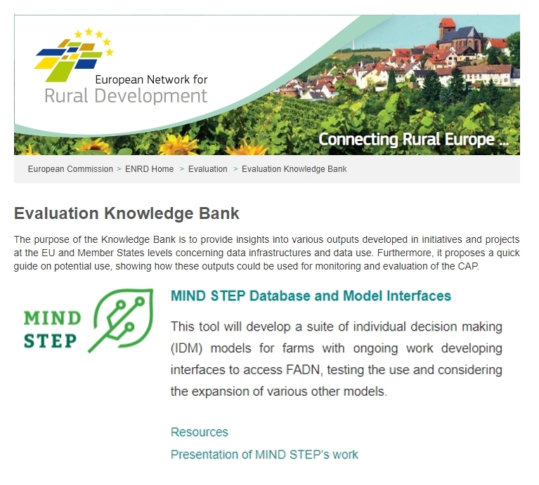 MIND STEP in the ENRD Evaluation Knowledge Bank