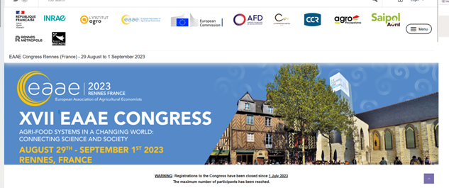 XVII EAAE Congress in Rennes 